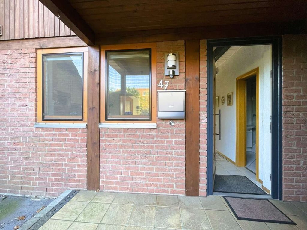 Überdachter Eingang